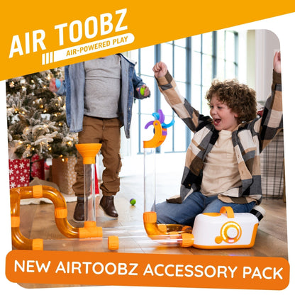 Air Tube Building Toy Whirlwind Accessory Set – Interactive Sensory Play Add-On for Kids