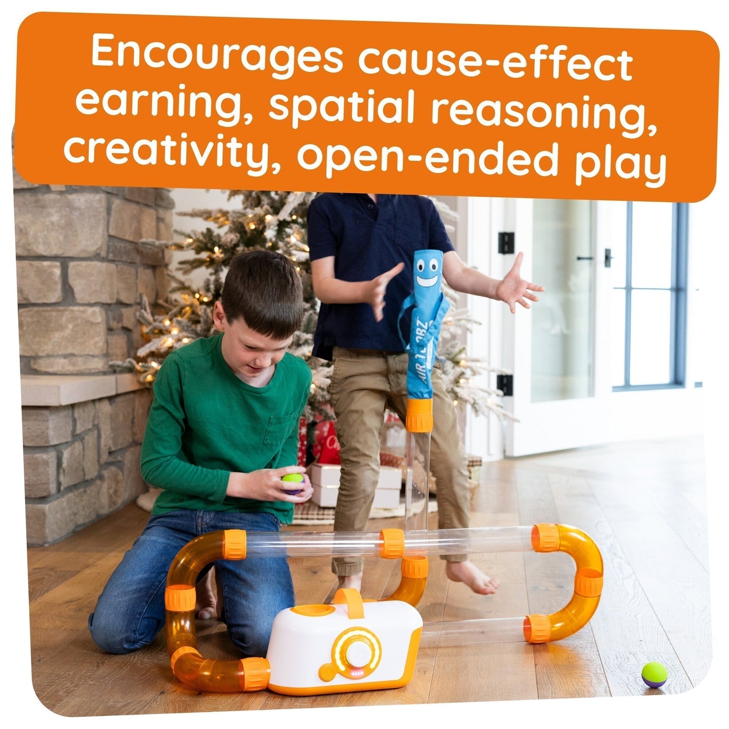 Air Tube Building Toy Whirlwind Accessory Set – Interactive Sensory Play Add-On for Kids