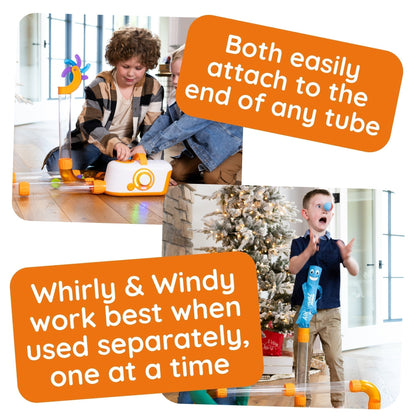 Air Tube Building Toy Whirlwind Accessory Set – Interactive Sensory Play Add-On for Kids
