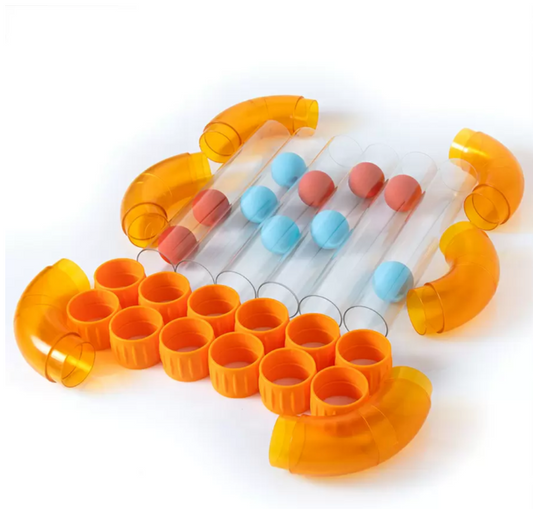 Air Tube Building Toy Expansion Set – Creative Sensory Play Add-On for Kids