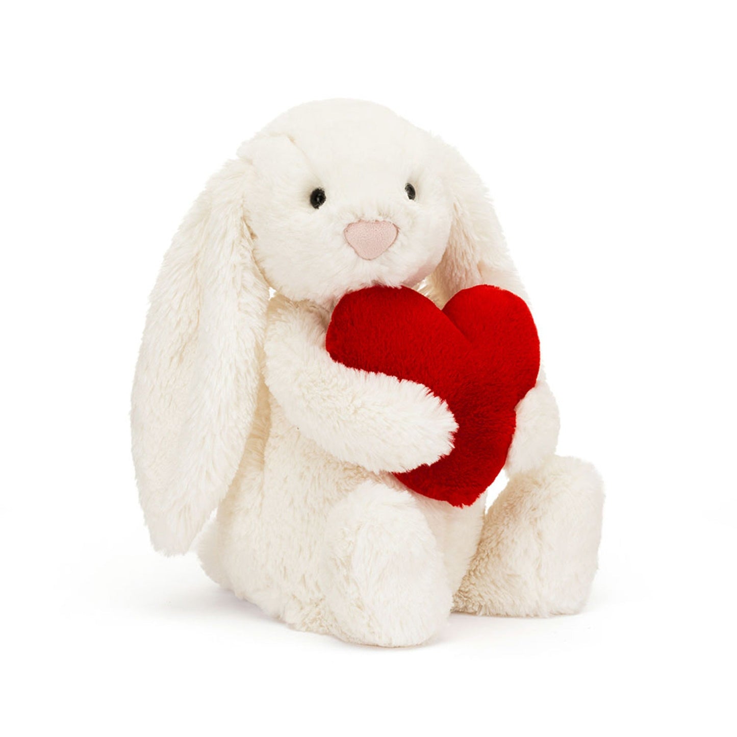 Soft Plush Bunny Toy with Red Heart – Cuddly Stuffed Animal for Kids